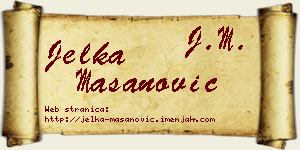 Jelka Mašanović vizit kartica